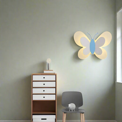 Lámpara de pared creativa con forma de mariposa