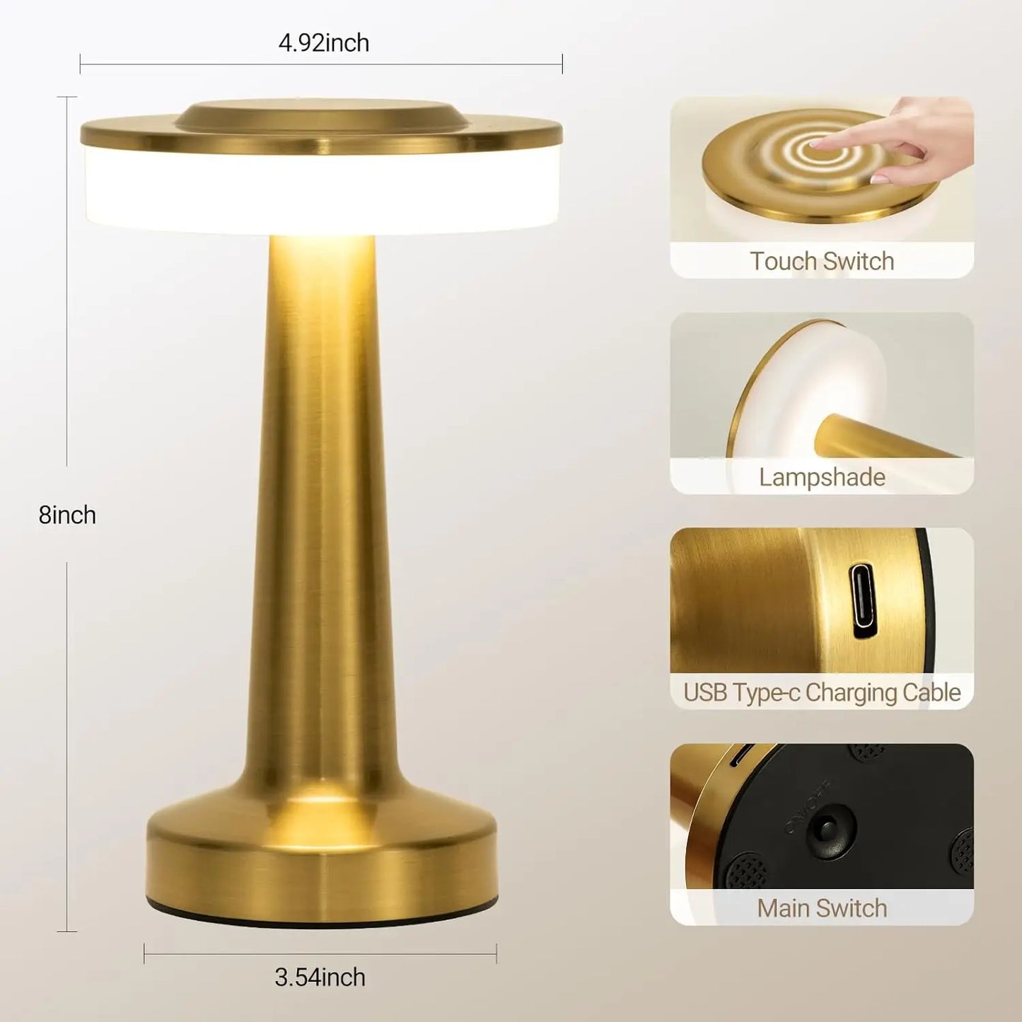 Rechargeable Trendy Table Lamp