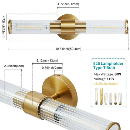 Aplique de pared tubular nórdico