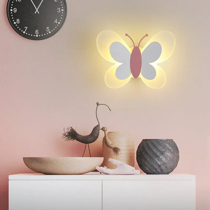 Lámpara de pared creativa con forma de mariposa