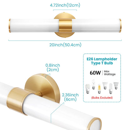 Aplique de pared tubular nórdico